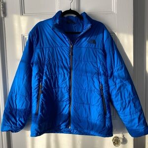 The North Face blue puffer jacket men’s large